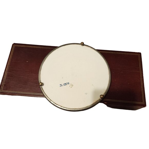 Vintage Porcelain Trivet With Hand-Painted Floral Design 6.5 Inches Antique Look - Picture 5 of 5